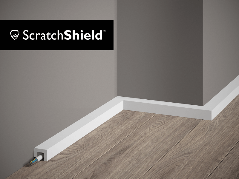QL021P - Skirting Board with 'ScrathShield'
