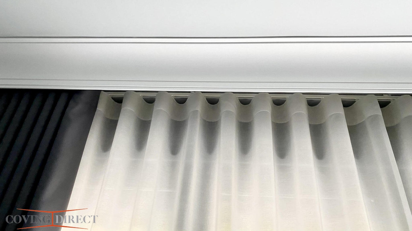 MD105 Coving - Lightweight Coving installed above a window
