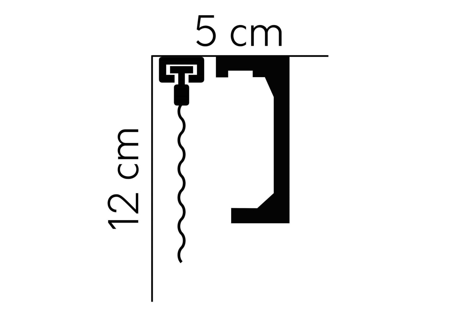 QL046 - Curtain Profile dimensions