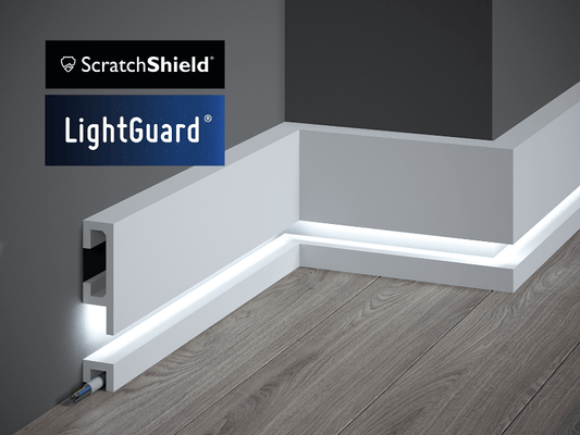QL040P - Skirting Board with 'ScratchShield' & 'LightGuard'