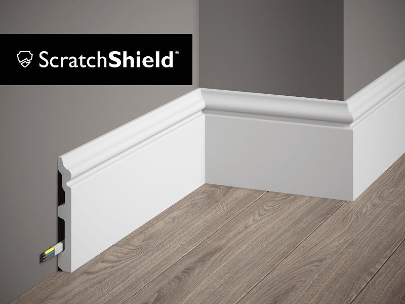 MD358P - Skirting Board with 'ScratchShield'
